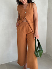 Cinnamon Linen Pants by Nice Things