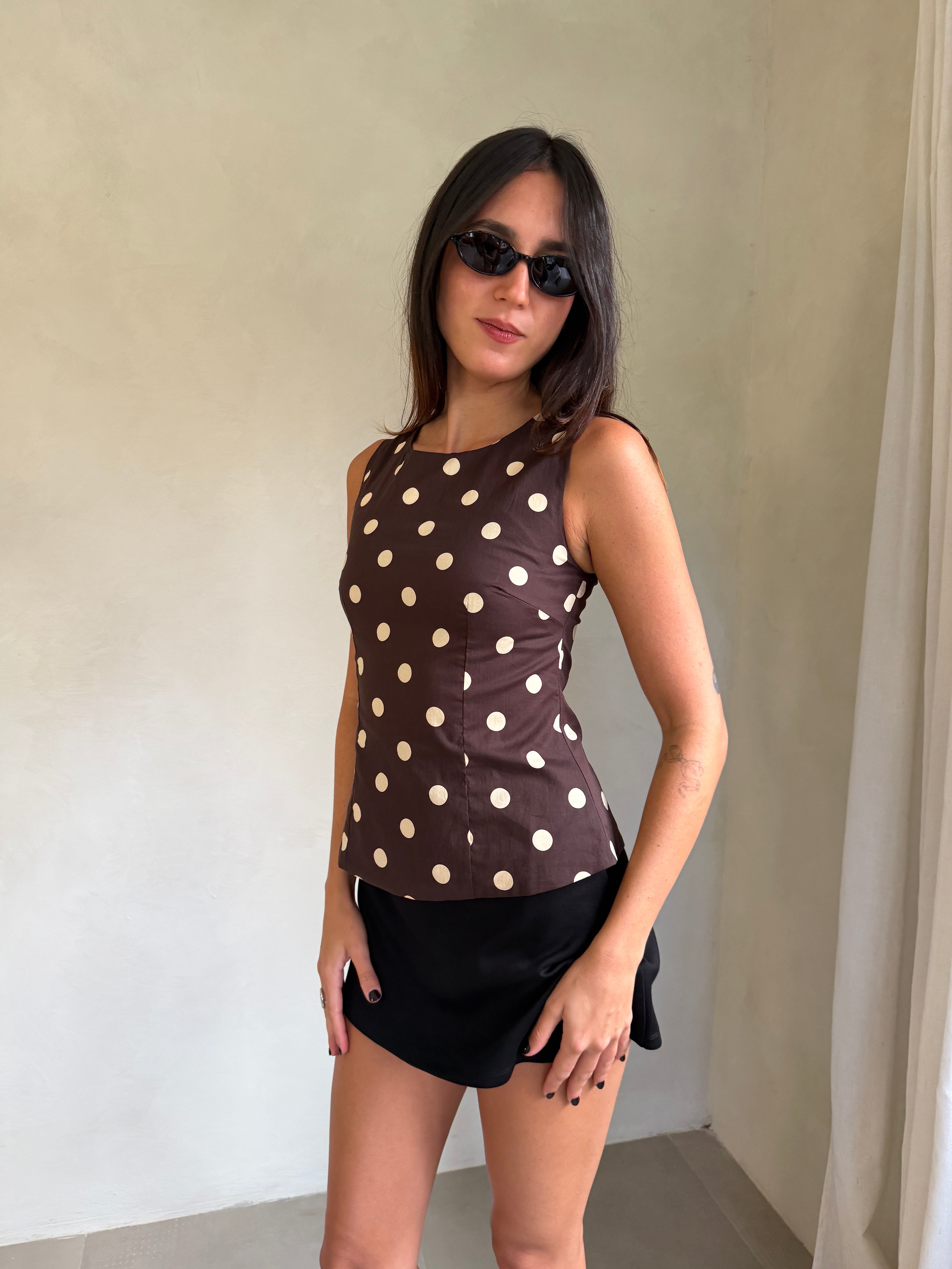 Agatha Polka Dot Blouse