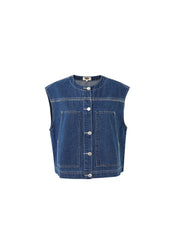 VICTORY DENIM VEST by FRNCH