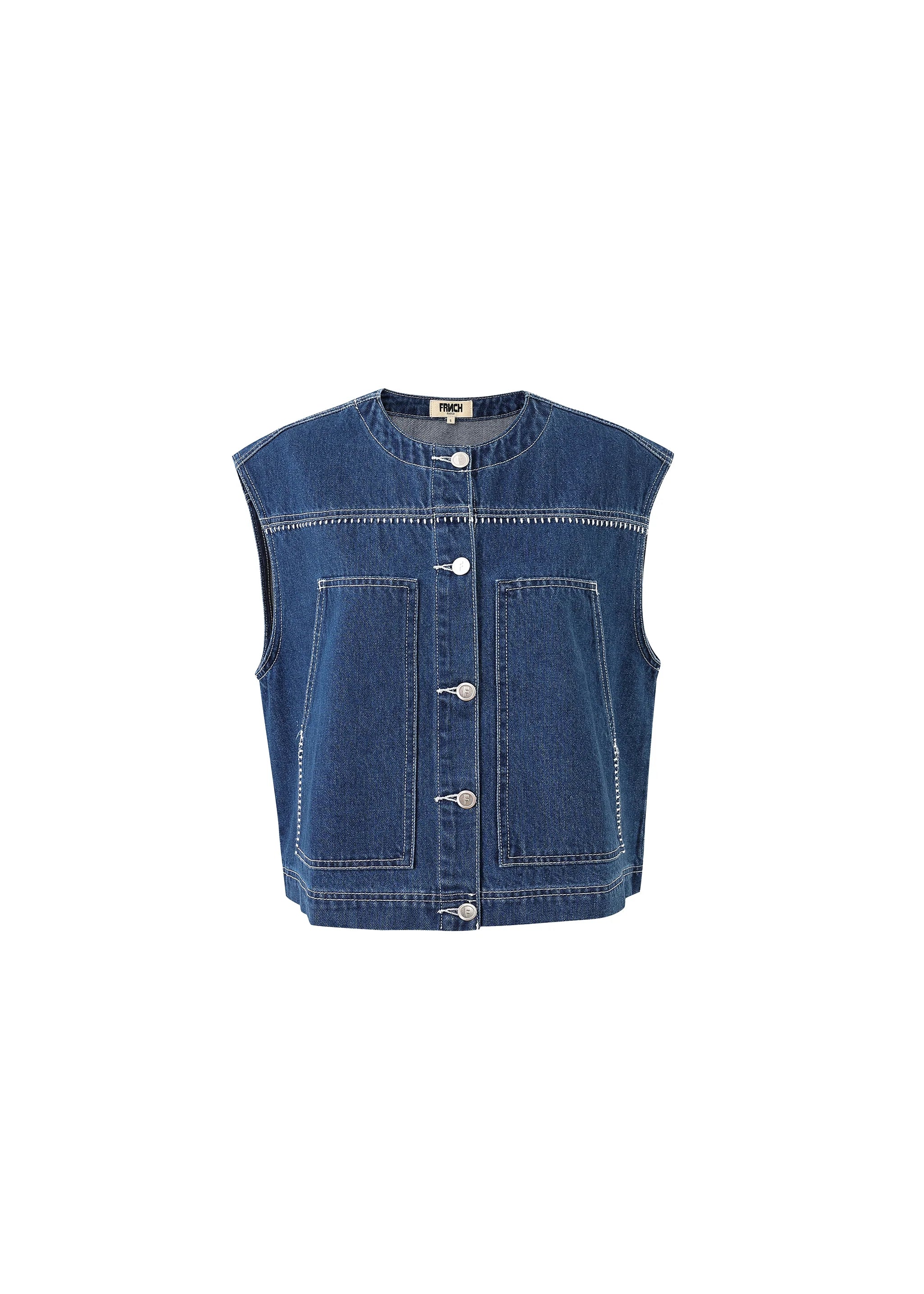 VICTORY DENIM VEST by FRNCH