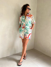 Solace Linen Romper
