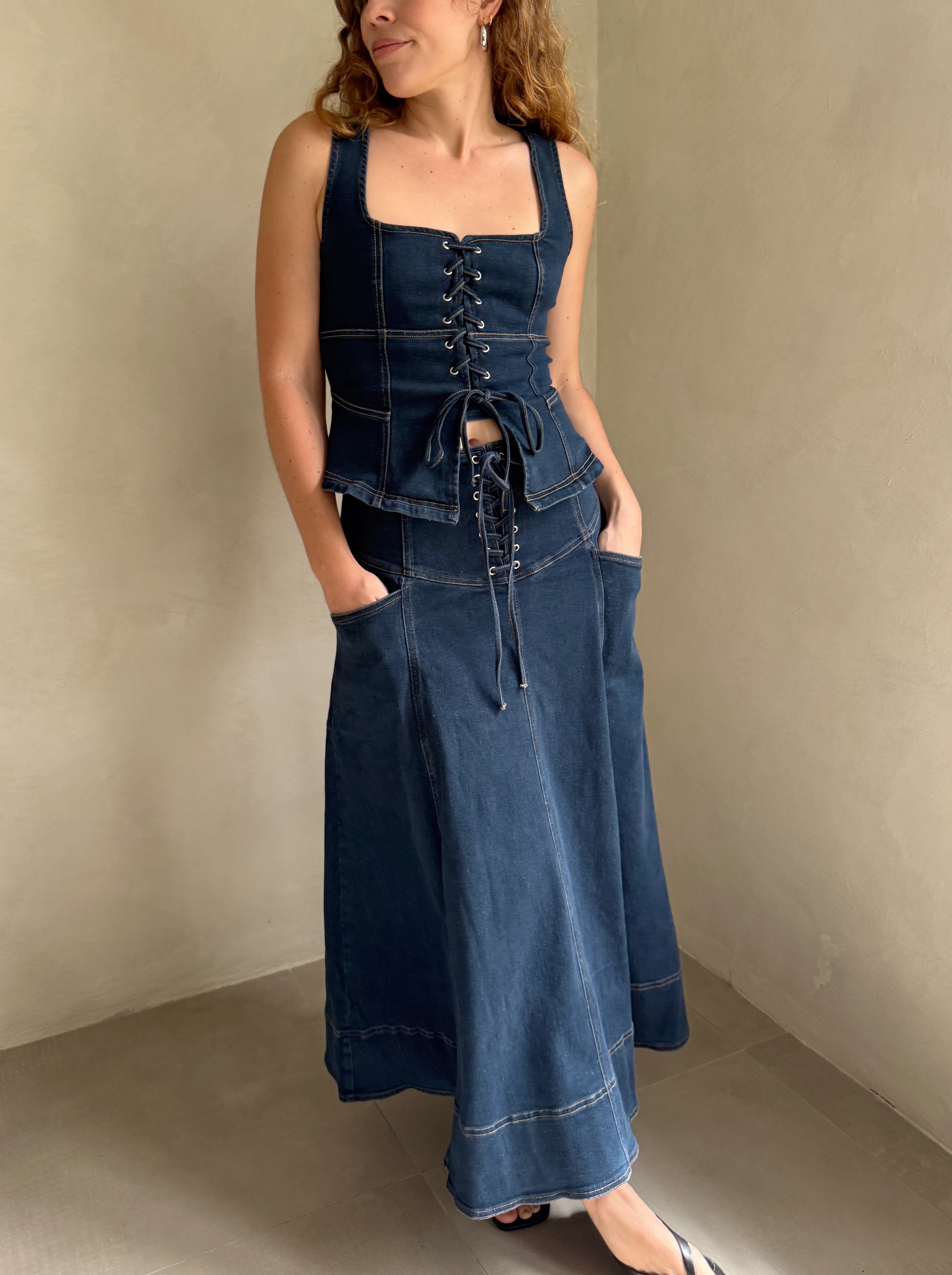Denim Skirt by MR