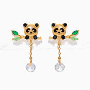 Lucky Panda Dangle Earrings by Girls Crew