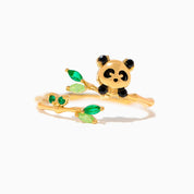 Lucky Panda Adjustable Rings by Girls Crew
