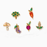 Farmers Market Veggie Stud Set by Girls Crew