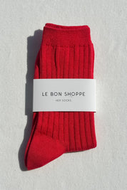 Her Socks in Red by Le Bon Shoppe