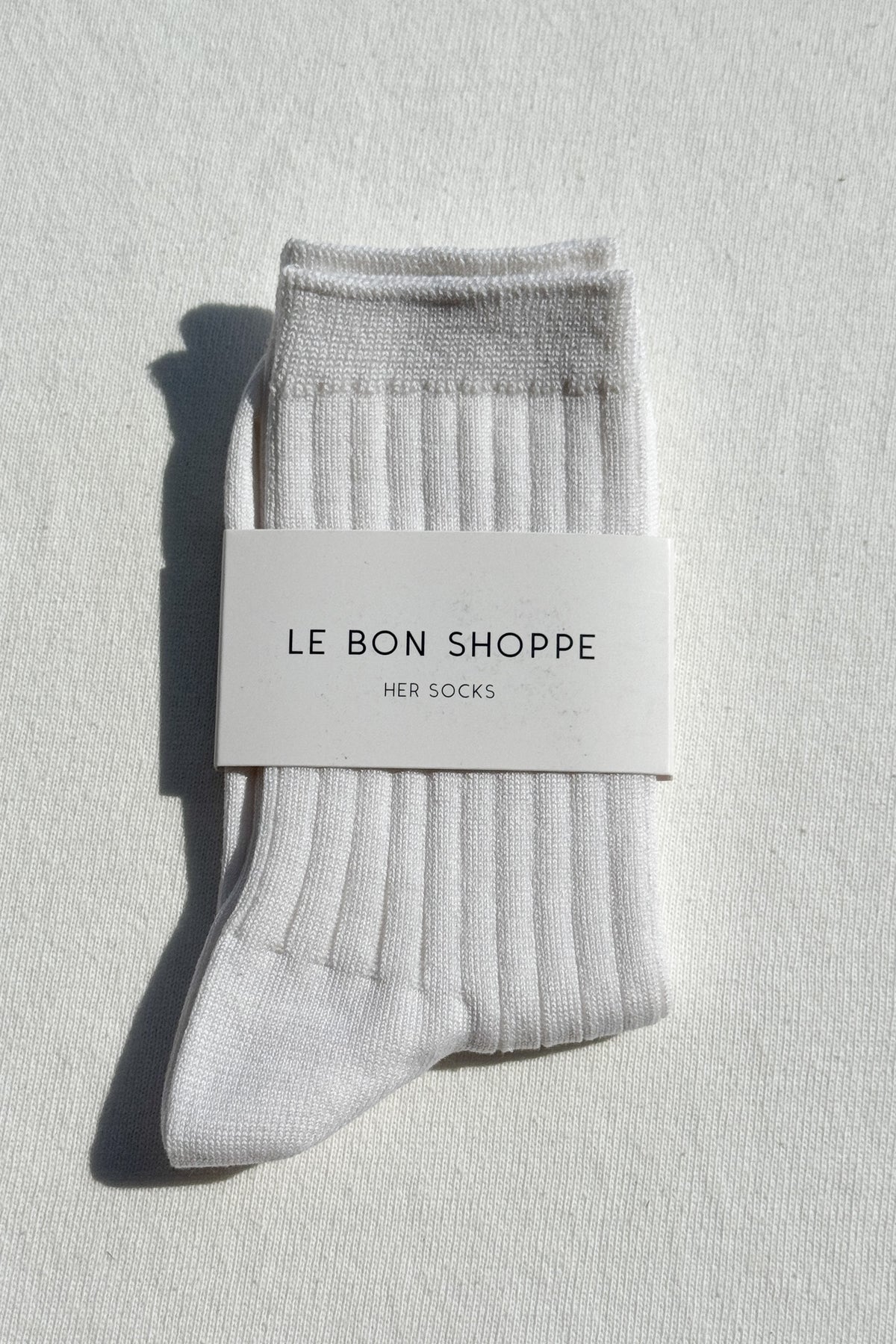 Her Socks in White by Le Bon Shoppe