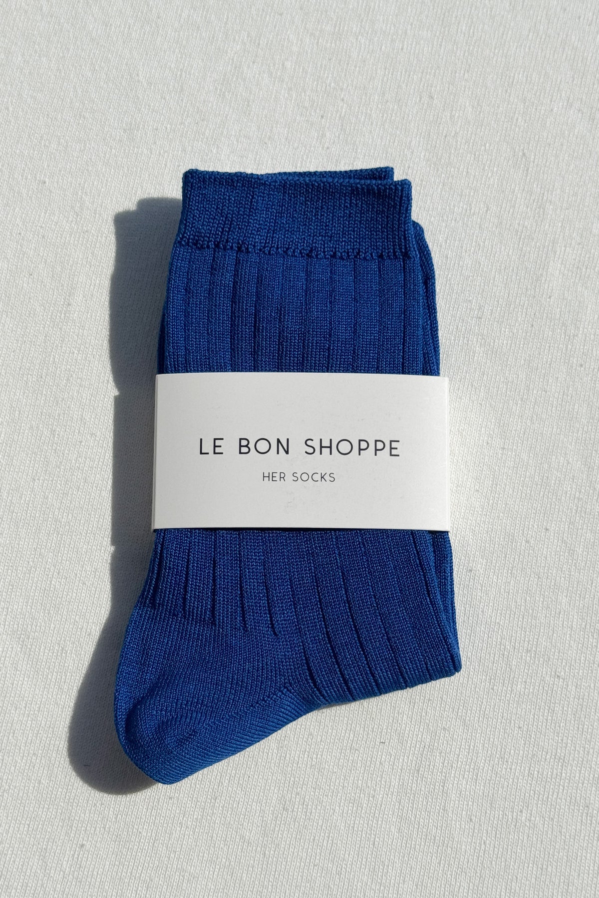 Her Socks in Blue by Le Bon Shoppe