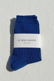 Her Socks in Blue by Le Bon Shoppe
