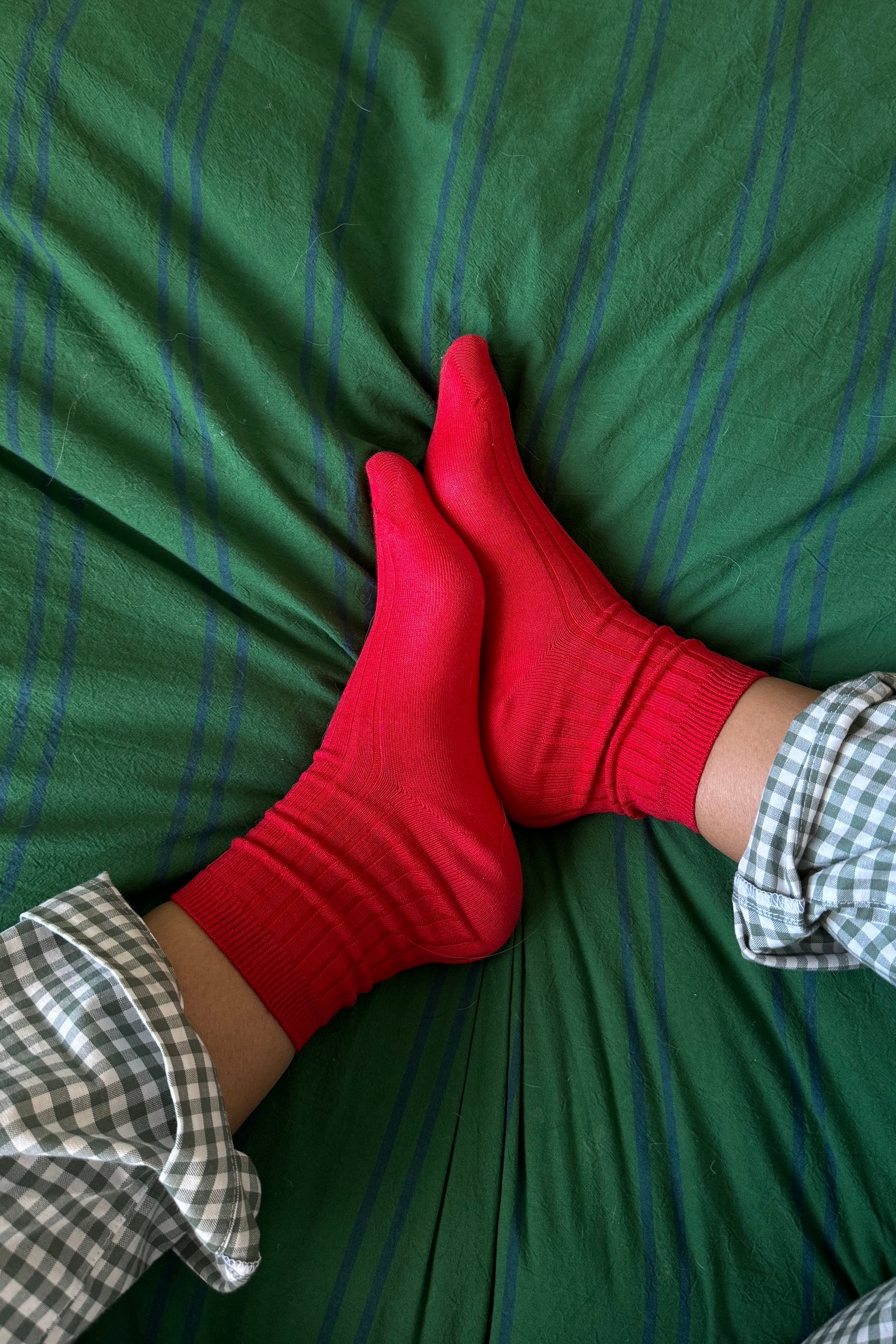 Her Socks in Red by Le Bon Shoppe