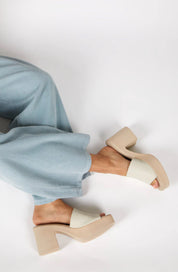 MARY PLATFORM HEEL CREAM SOLE