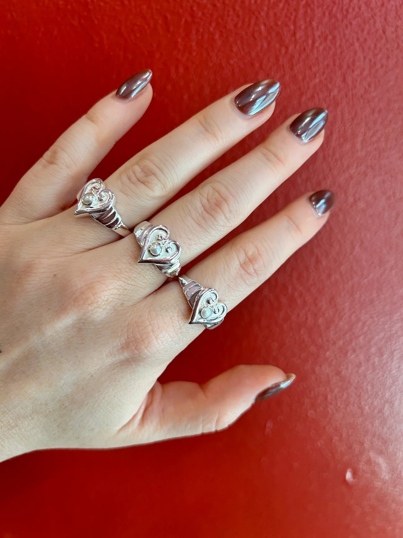 Dolly Silver Ring by Mountain and Moon