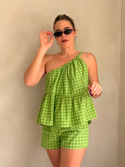 Gingham Cotton Set