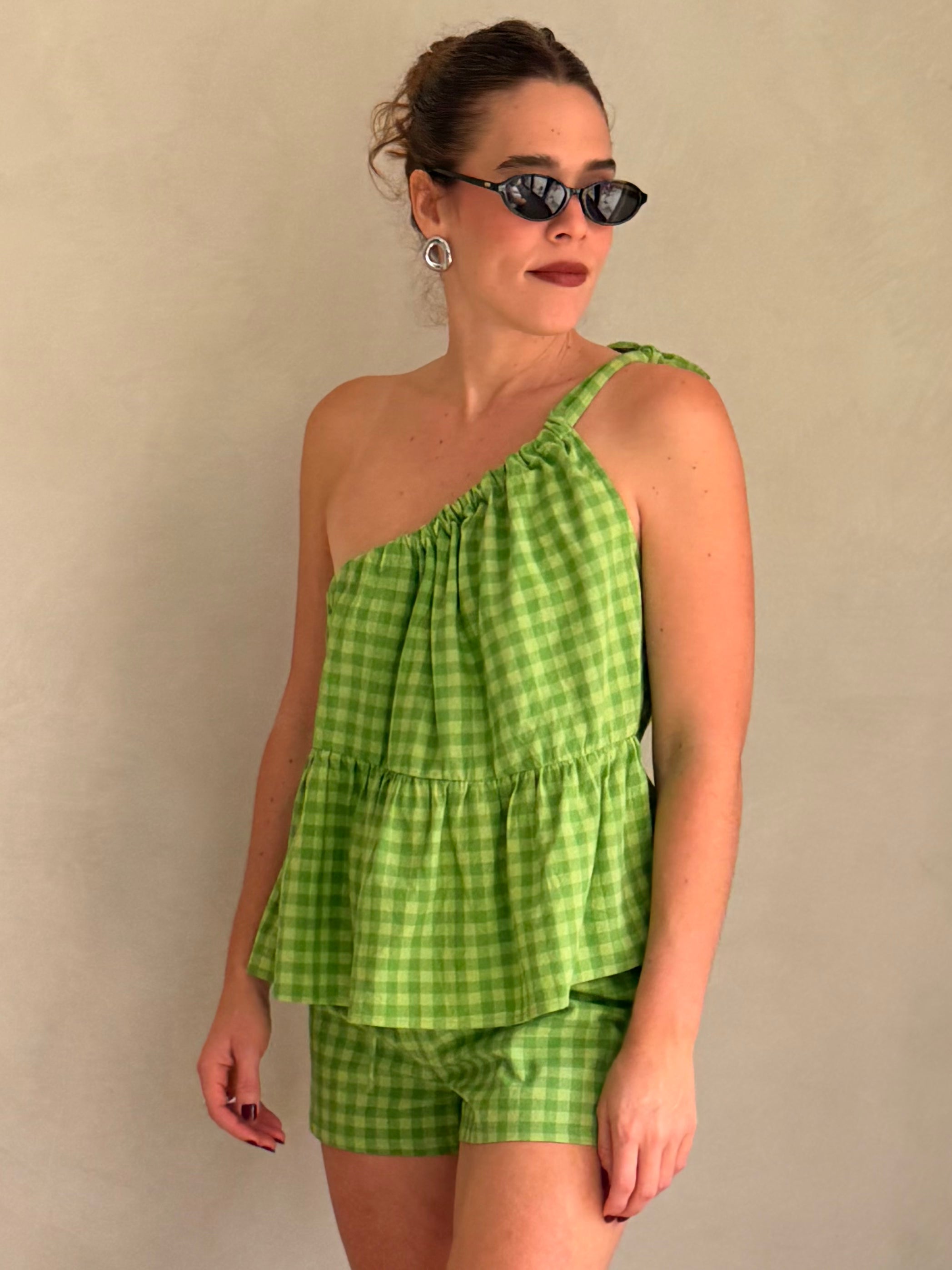 Gingham Cotton Set
