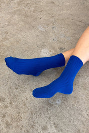 Her Socks in Blue by Le Bon Shoppe