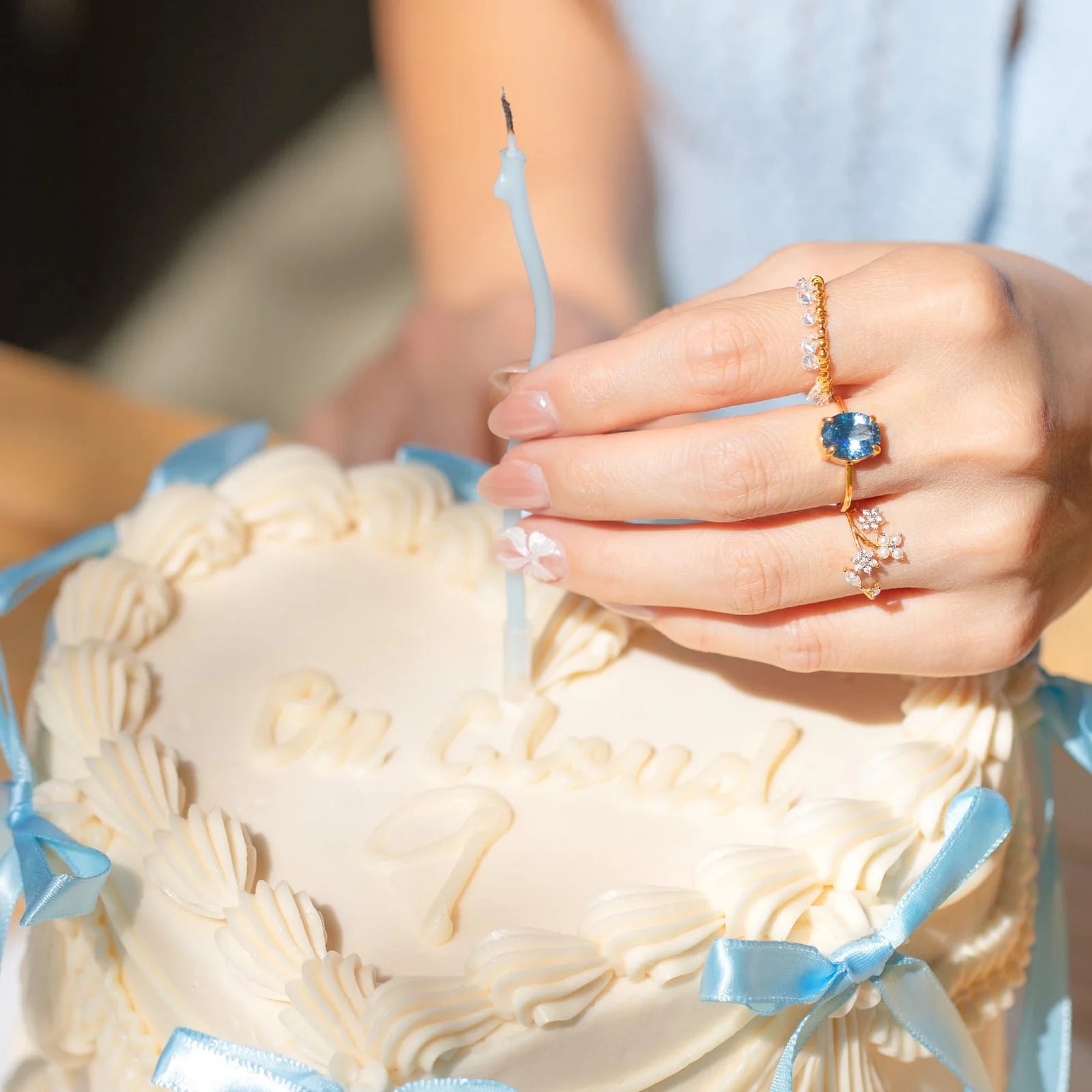 Cloud Drifter Dangle Ring by Girls Crew