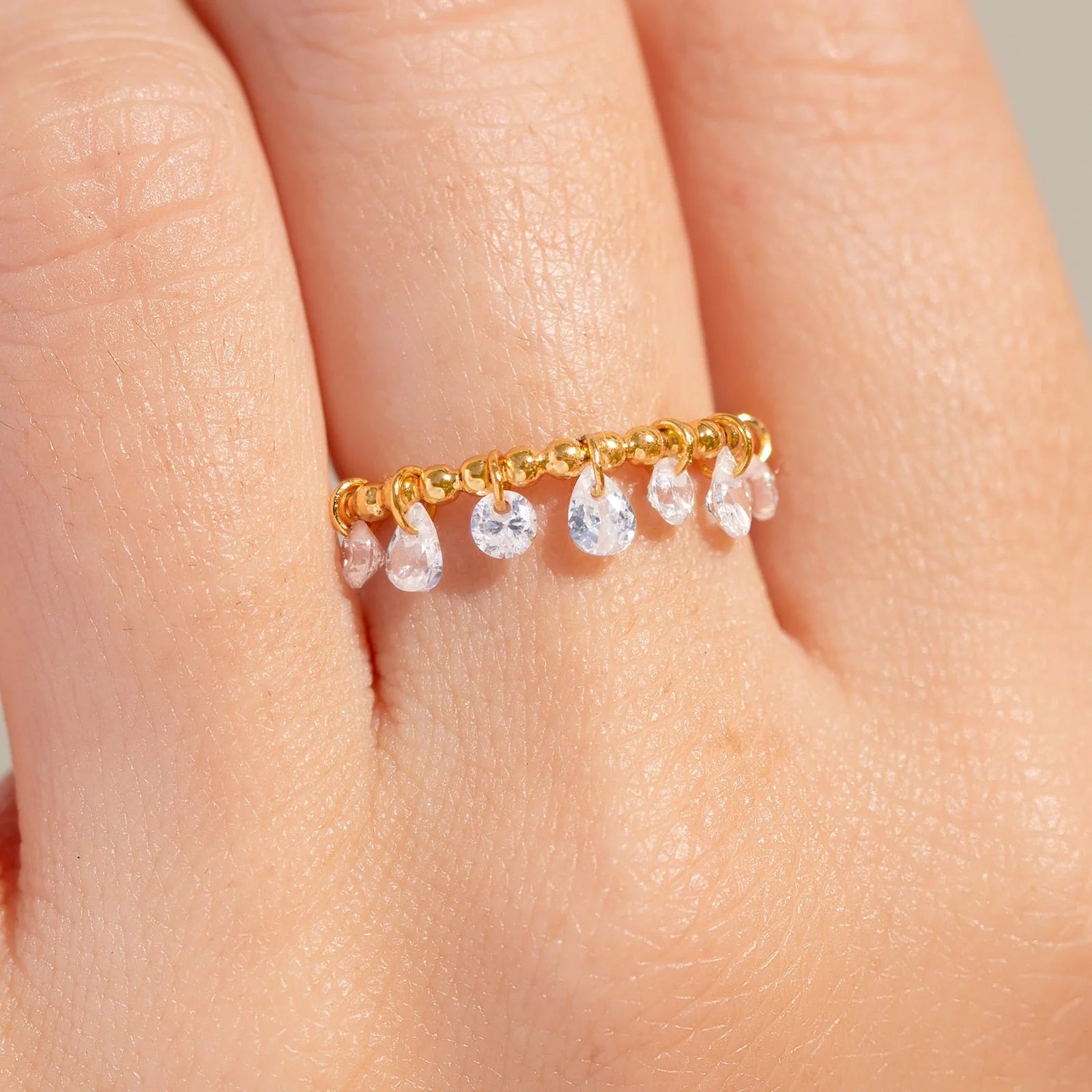 Cloud Drifter Dangle Ring by Girls Crew