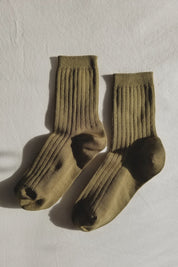 Her Socks in Pesto by Le Bon Shoppe