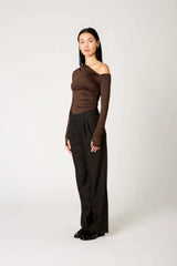 Cleo Top Brown by NIA