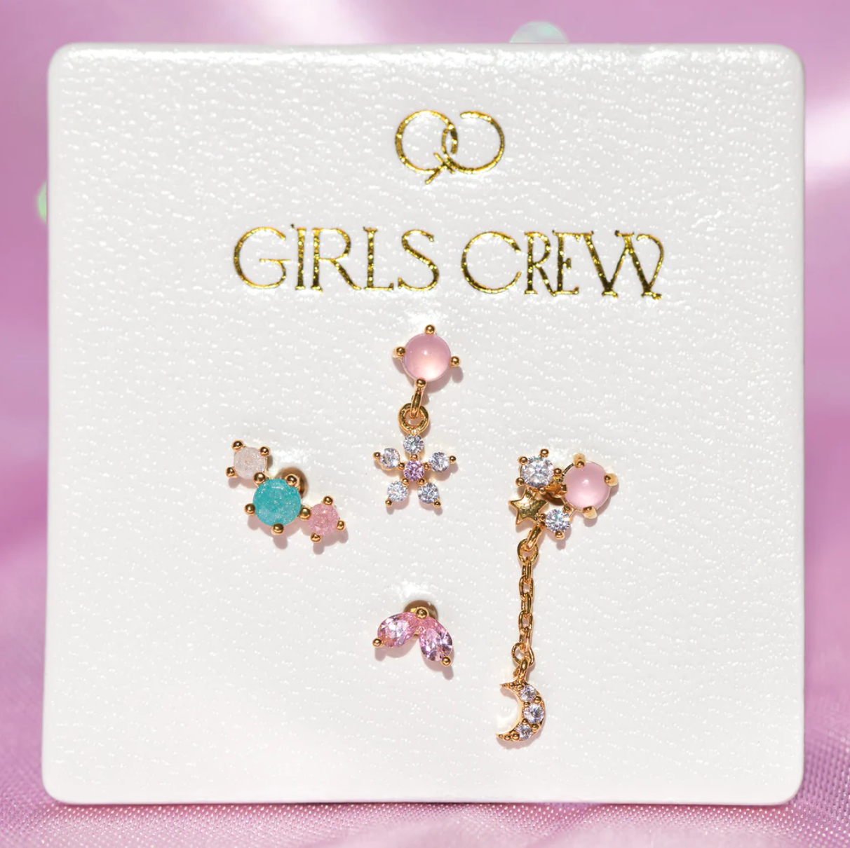 Pink Paradise Earring set by Girls Crew