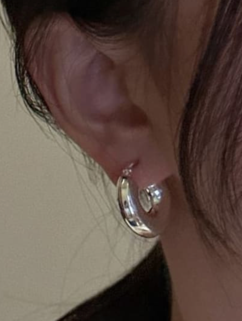 Chunky Mini Hoop 925