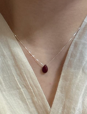 Mini Stone 925 Silver Necklace