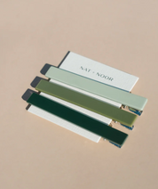 Evie Hair Clips  in Green Tones by Nat + Noor