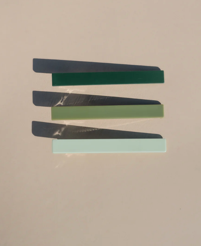 Evie Hair Clips  in Green Tones by Nat + Noor