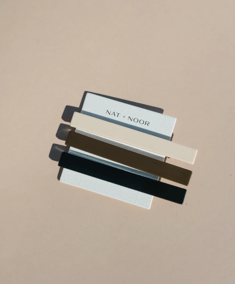 Evie Hair Clips in neutral by Nat + Noor