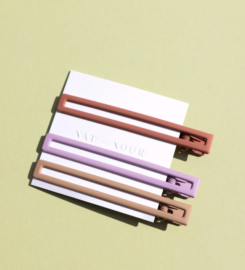 Yarrow Hair Clips in Sunset by Nat + Noor