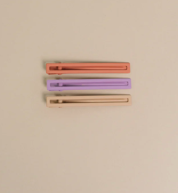 Yarrow Hair Clips in Sunset by Nat + Noor