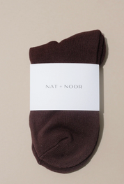 Ankle Sock in Brick by Nat + Noor