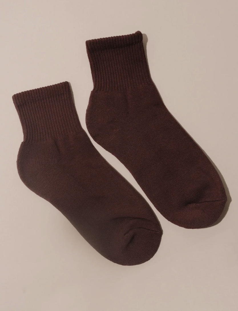 Ankle Sock in Brick by Nat + Noor