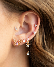 Mari Dangle Hoops by GC