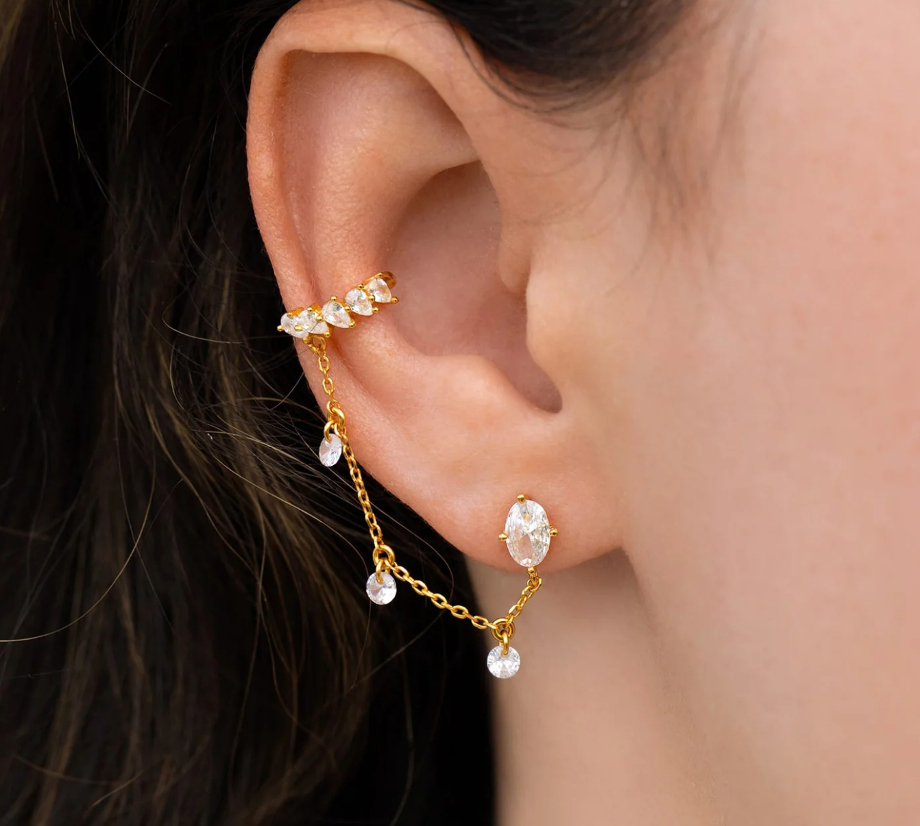 Dew You Ear Cuff + Stud by GC