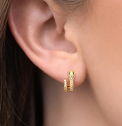 Snake Pavé Hoops by GC