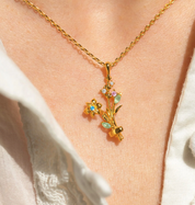 Birth Month Flower Necklace Base by GC