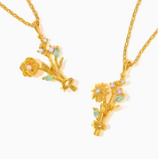 Birth Month Flower Necklace Base by GC