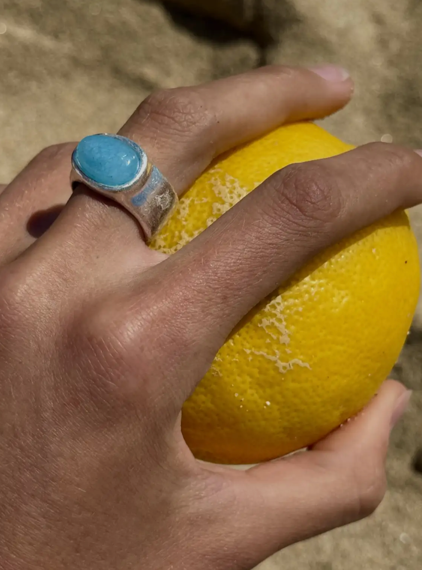 Ritmo Limón Ring  Silver by Susmie's