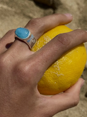 Ritmo Limón Ring  Silver by Susmie's