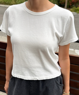 The little boy tee- vintage white by Le Bon Shoppe