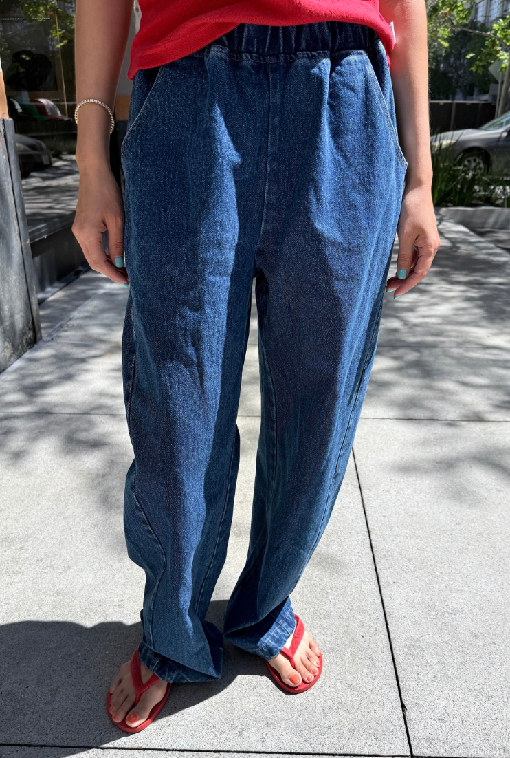 Long Arc Pant Denim by Le Bon Shoppe