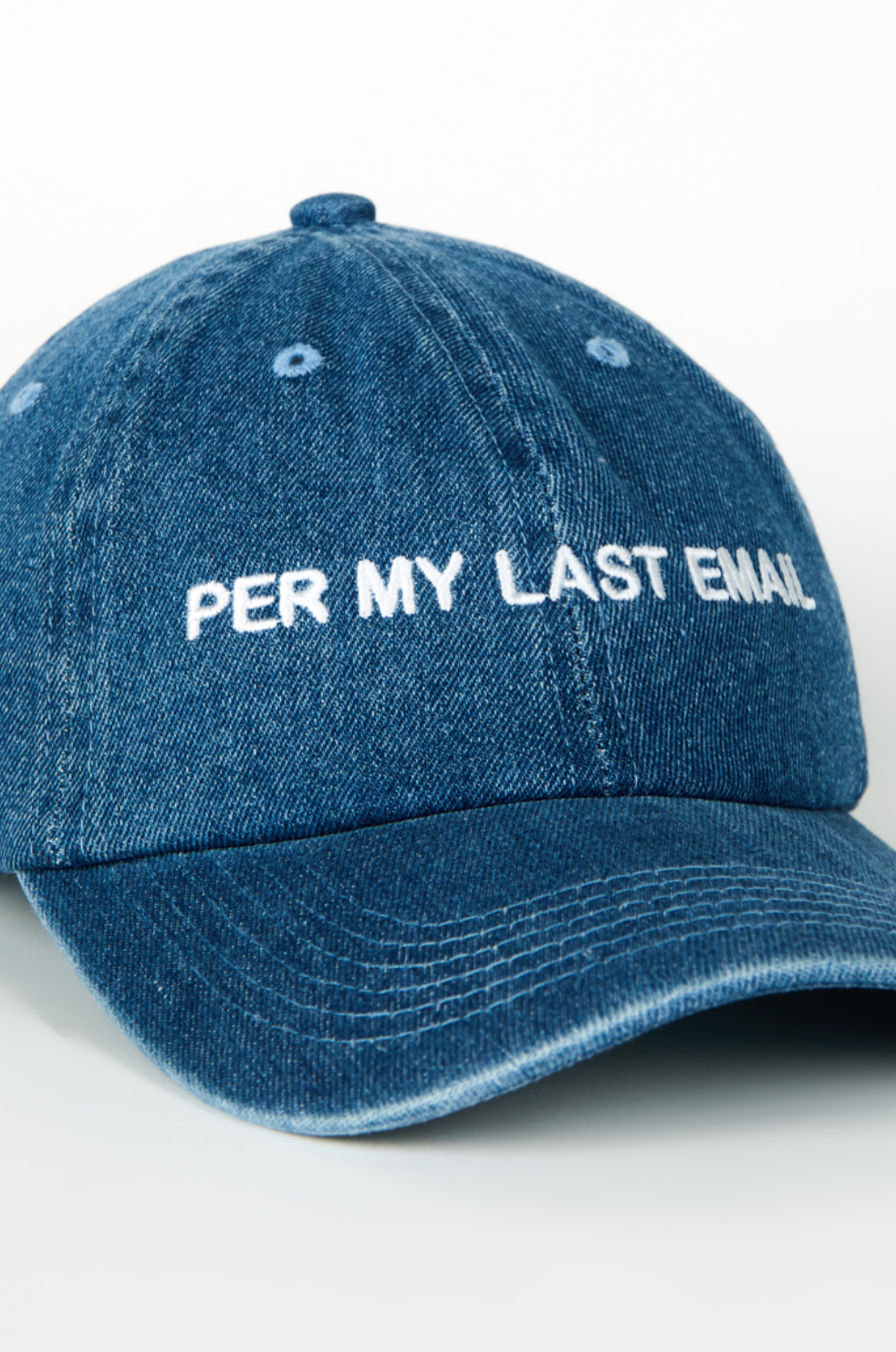 "Per My Last Email" Cap by Intentionally Blank