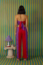 Purple on Red Pant by Fenáreta