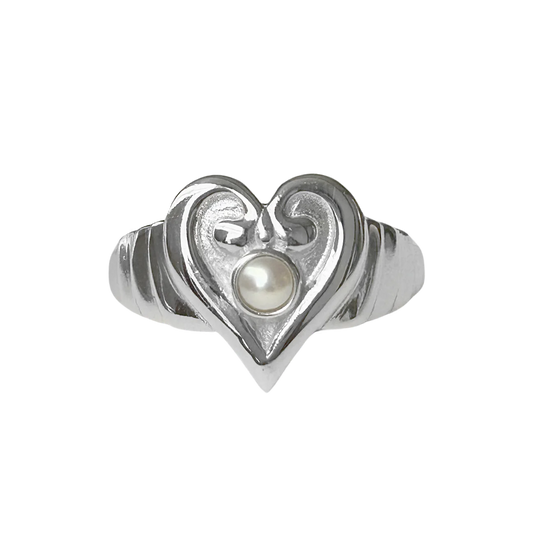 Dolly Silver Ring by Mountain and Moon