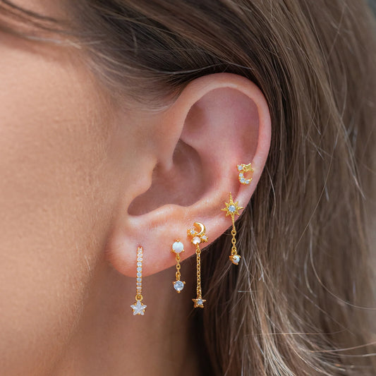 Twinkle Opal Earring Set By Girls Crew