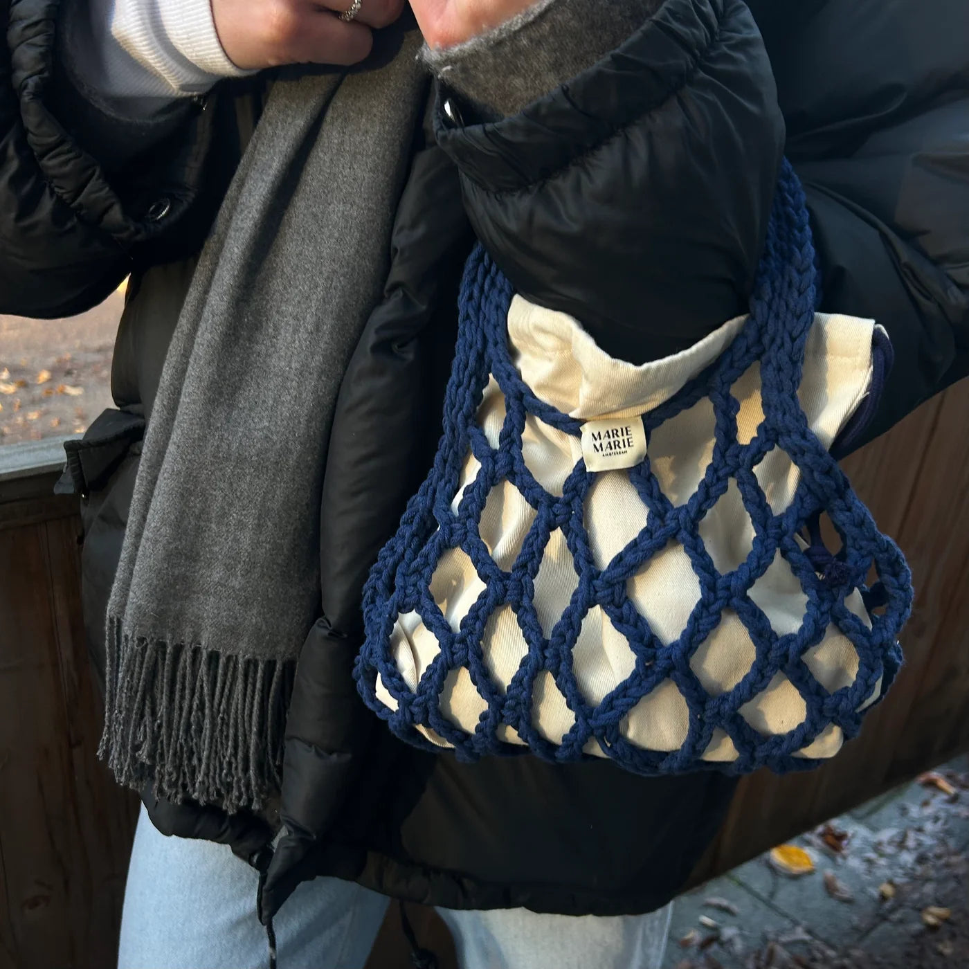 Crochet Net Bag | Navy