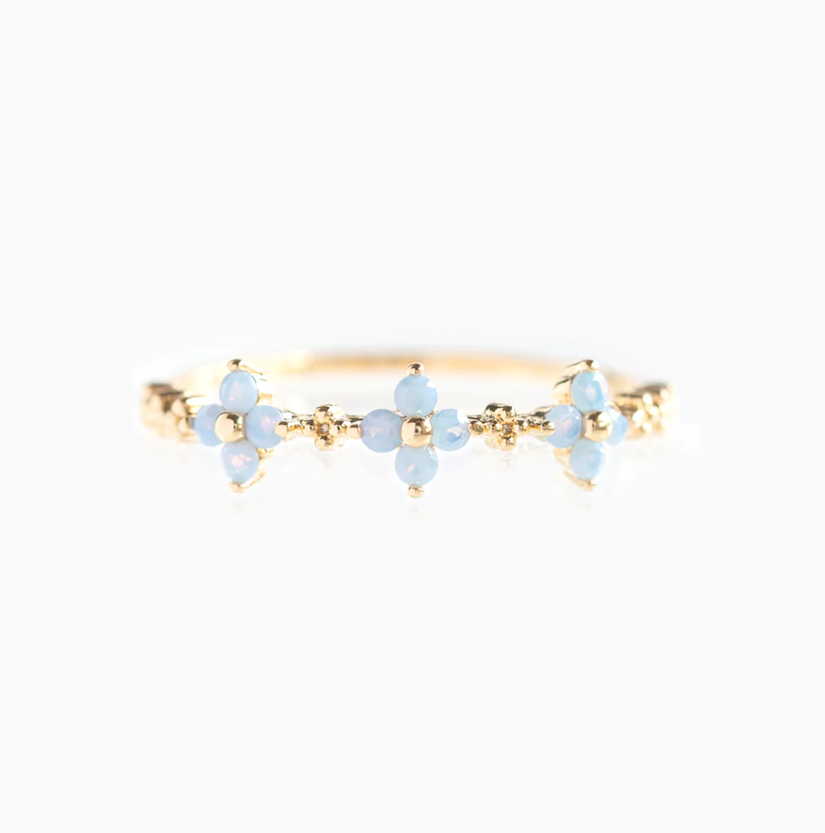 Blue Blossom Ring by Girls Crew