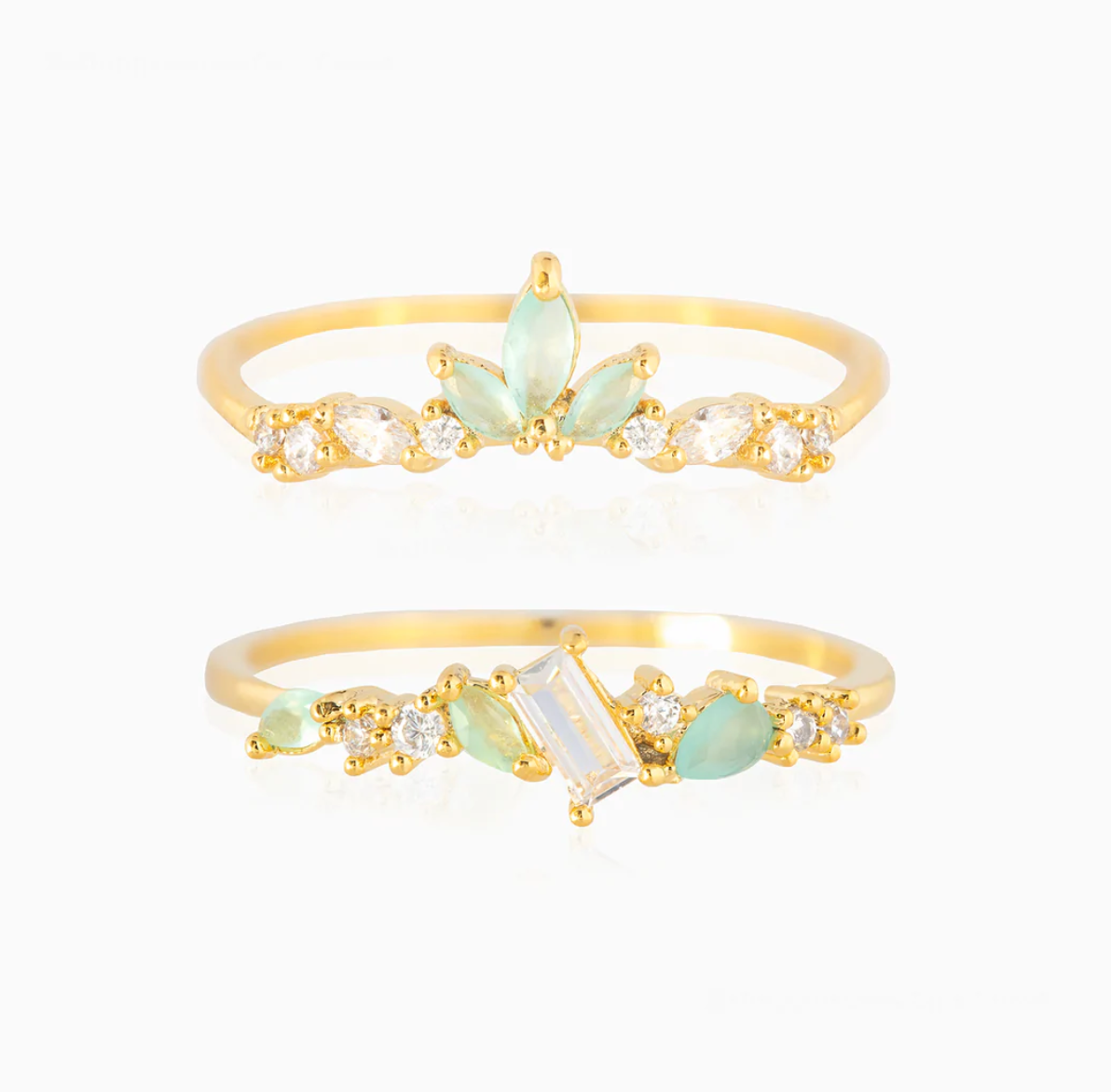 Mint to be Rings Set by Girls Crew