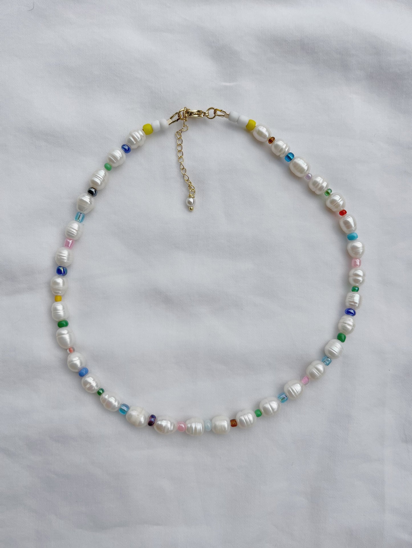 Pearl + Beads Choker by Marisol